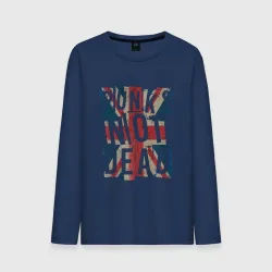 Мужской лонгслив хлопок Punks not dead