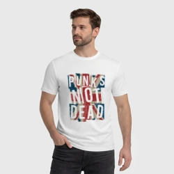 Мужская футболка хлопок Punks not dead - фото 2