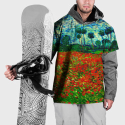 Накидка на куртку 3D Поле с маками, Ван Гог