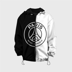 Детская куртка 3D ФК ПСЖ PSG black & white