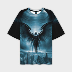 Мужская футболка oversize 3D Ангел