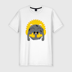 Мужская футболка хлопок Slim Солнце и Луна