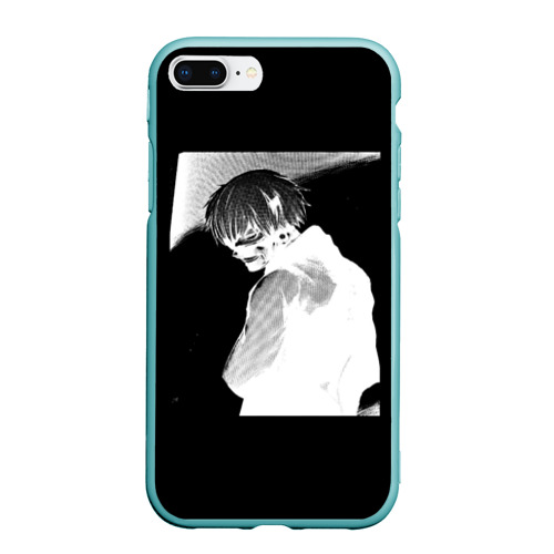 Чехол для iPhone 7Plus/8 Plus матовый Dead Inside Tokyo ghoul, цвет мятный