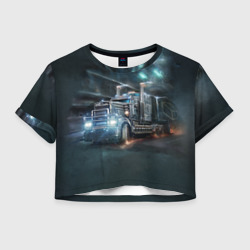 Женская футболка Crop-top 3D Neo truck