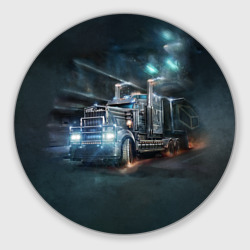 Круглый коврик для мышки Neo truck