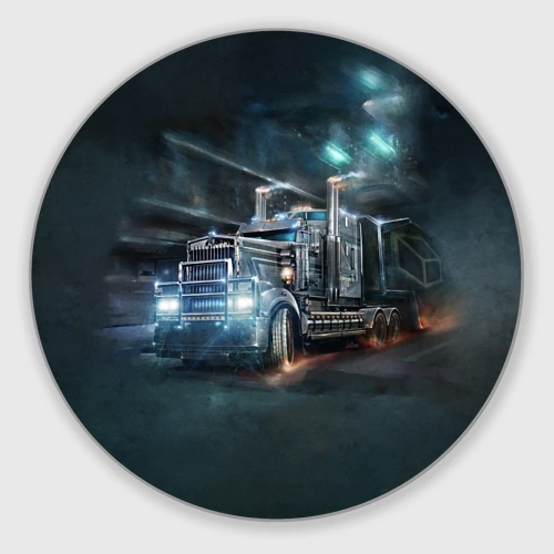 Круглый коврик для мышки Neo truck