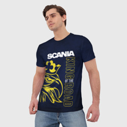 Мужская футболка 3D Scania king of the road - фото 2
