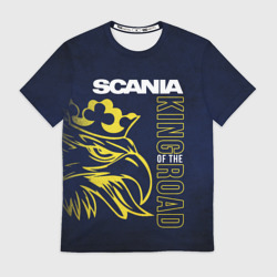 Мужская футболка 3D Scania king of the road