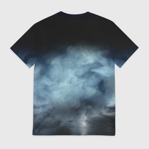 Мужская футболка 3D с принтом Man фура, вид сзади #1