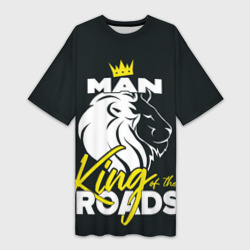 Платье-футболка 3D Man king of the roads