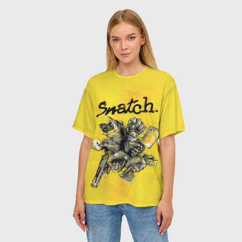 Женская футболка oversize 3D Большой куш. Snatch, цвет 3D печать - фото 3