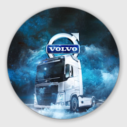 Круглый коврик для мышки Volvo truck