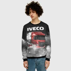 Мужской свитшот 3D Iveco truck - фото 2