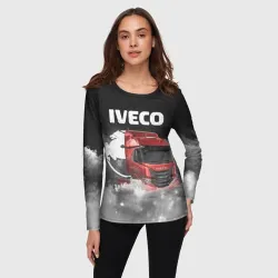 Женский лонгслив 3D Iveco truck - фото 2