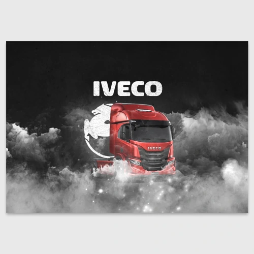Поздравительная открытка Iveco truck