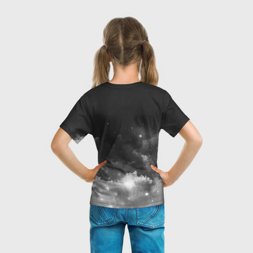 Детская футболка 3D с принтом Iveco truck, вид сзади #2