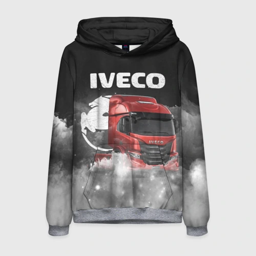 Мужская толстовка 3D Iveco truck