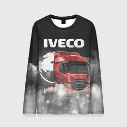 Мужской лонгслив 3D Iveco truck
