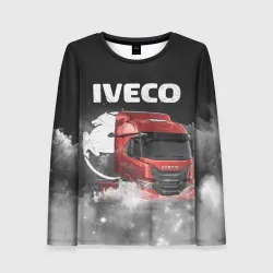 Женский лонгслив 3D Iveco truck