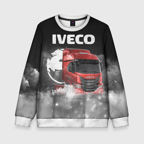 Детский свитшот 3D Iveco truck, цвет 3D печать