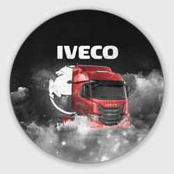 Круглый коврик для мышки Iveco truck
