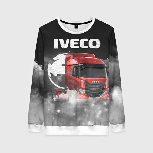 Женский свитшот 3D Iveco truck, цвет 3D печать