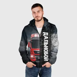 Мужская ветровка 3D Дальнобой Red Truck - фото 2