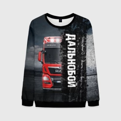 Мужской свитшот 3D Дальнобой Red Truck