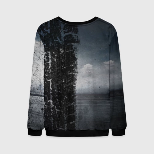 Мужской свитшот 3D с принтом Дальнобой Red Truck, вид сзади #1