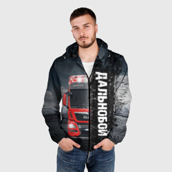Мужская ветровка 3D Дальнобой Red Truck - фото 2