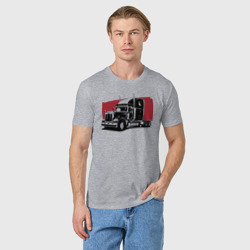 Мужская футболка хлопок Truck red - фото 2