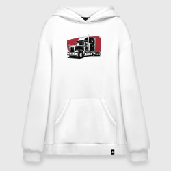 Худи SuperOversize хлопок Truck red