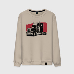 Мужской свитшот хлопок Truck red