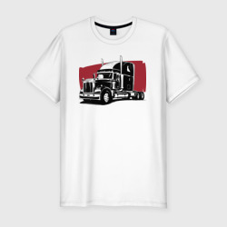 Мужская футболка хлопок Slim Truck red