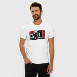 Мужская футболка хлопок Slim Truck red - фото 2