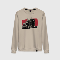 Женский свитшот хлопок Truck red