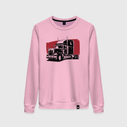 Женский свитшот хлопок Truck red