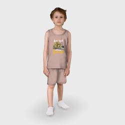Детская пижама с шортами хлопок Только Дальнобой спешит домой - фото 2