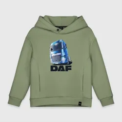Детское худи Oversize хлопок Daf Truck