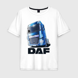 Мужская футболка хлопок Oversize Daf Truck