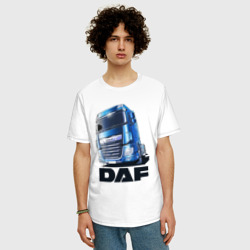 Мужская футболка хлопок Oversize Daf Truck - фото 2