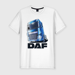 Мужская футболка хлопок Slim Daf Truck