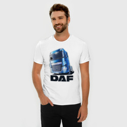 Мужская футболка хлопок Slim Daf Truck - фото 2