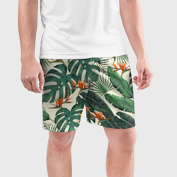 Мужские шорты спортивные Тропический паттерн - фото 2