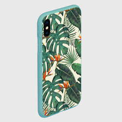 Чехол для iPhone XS Max матовый Тропический паттерн - фото 2