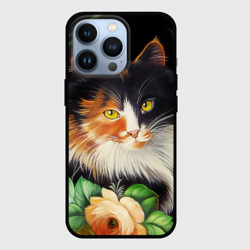 Чехол для iPhone 13 Pro Трёхцветная кошка
