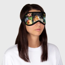 Маска для сна 3D Трёхцветная кошка - фото 2