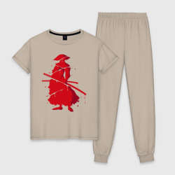 Женская пижама хлопок Кровь самурая