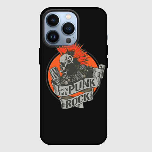 Чехол для iPhone 13 Pro Punk Rock, цвет черный