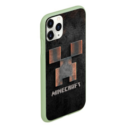 Чехол для iPhone 11 Pro Max матовый Minecraft texture Iron - фото 2